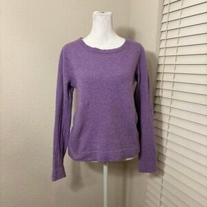J crew teddie purple cotton wool long sleeve shirt size S